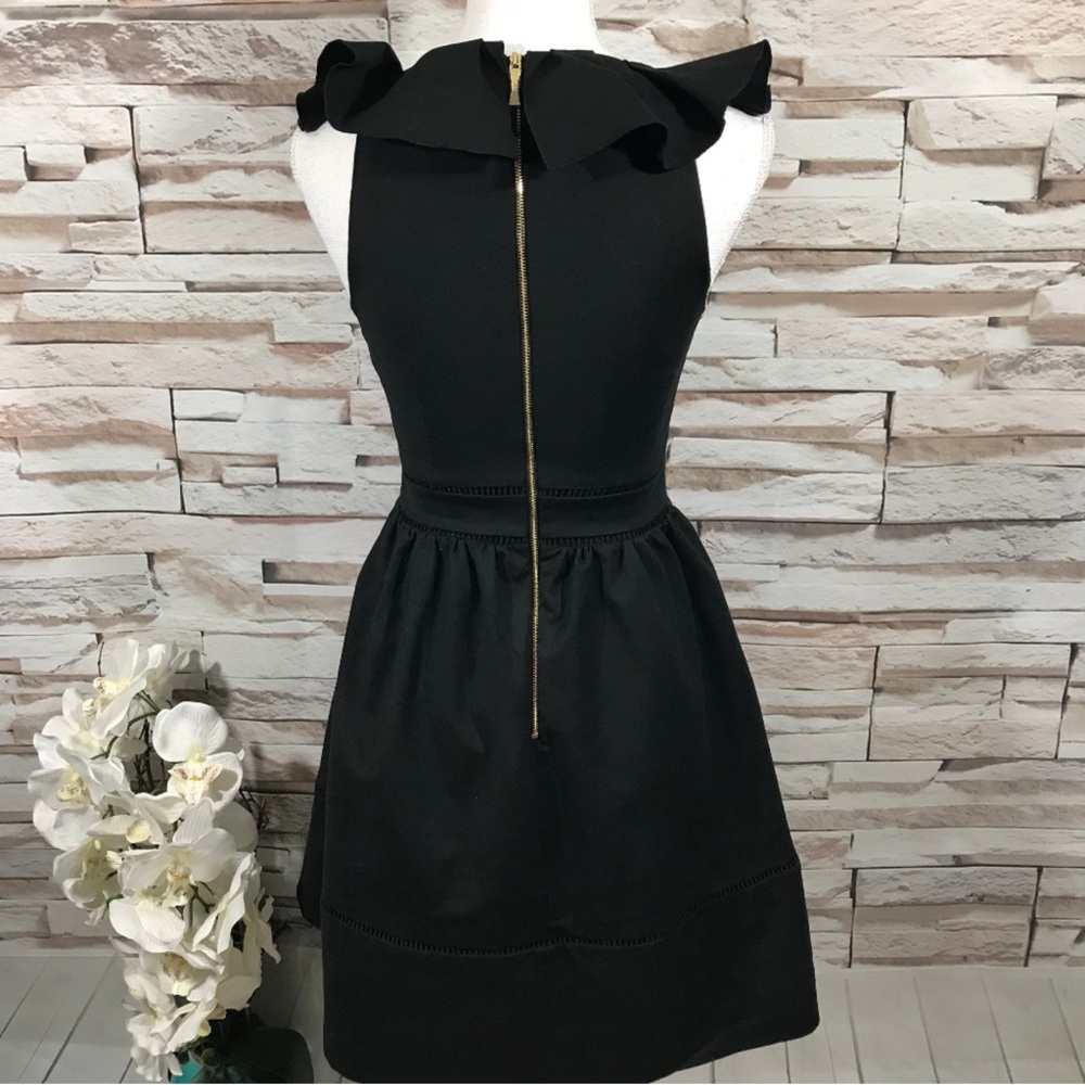 Kate Spade Black Ruffle Mini Dress - Picture 6 of 8
